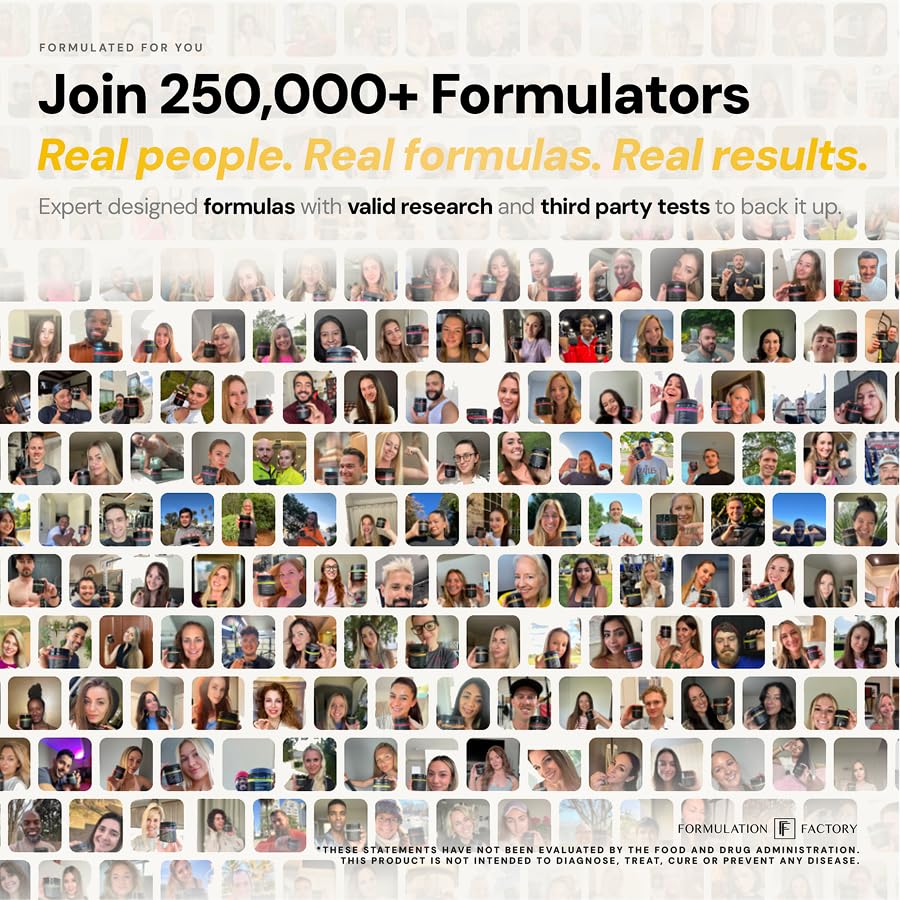 Formulation Factory ambiente relajado nocturno para mostrar rutina de sueño