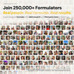 Formulation Factory ambiente relajado nocturno para mostrar rutina de sueño