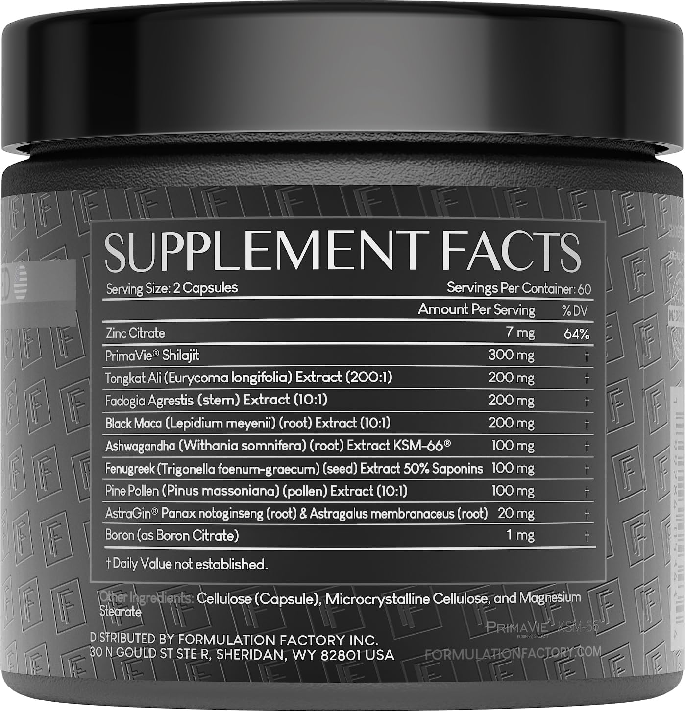 Formulation Factory Self Obsessed Maxxed cápsulas abiertas con enfoque en calidad