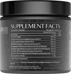 Formulation Factory Self Obsessed Maxxed cápsulas abiertas con enfoque en calidad