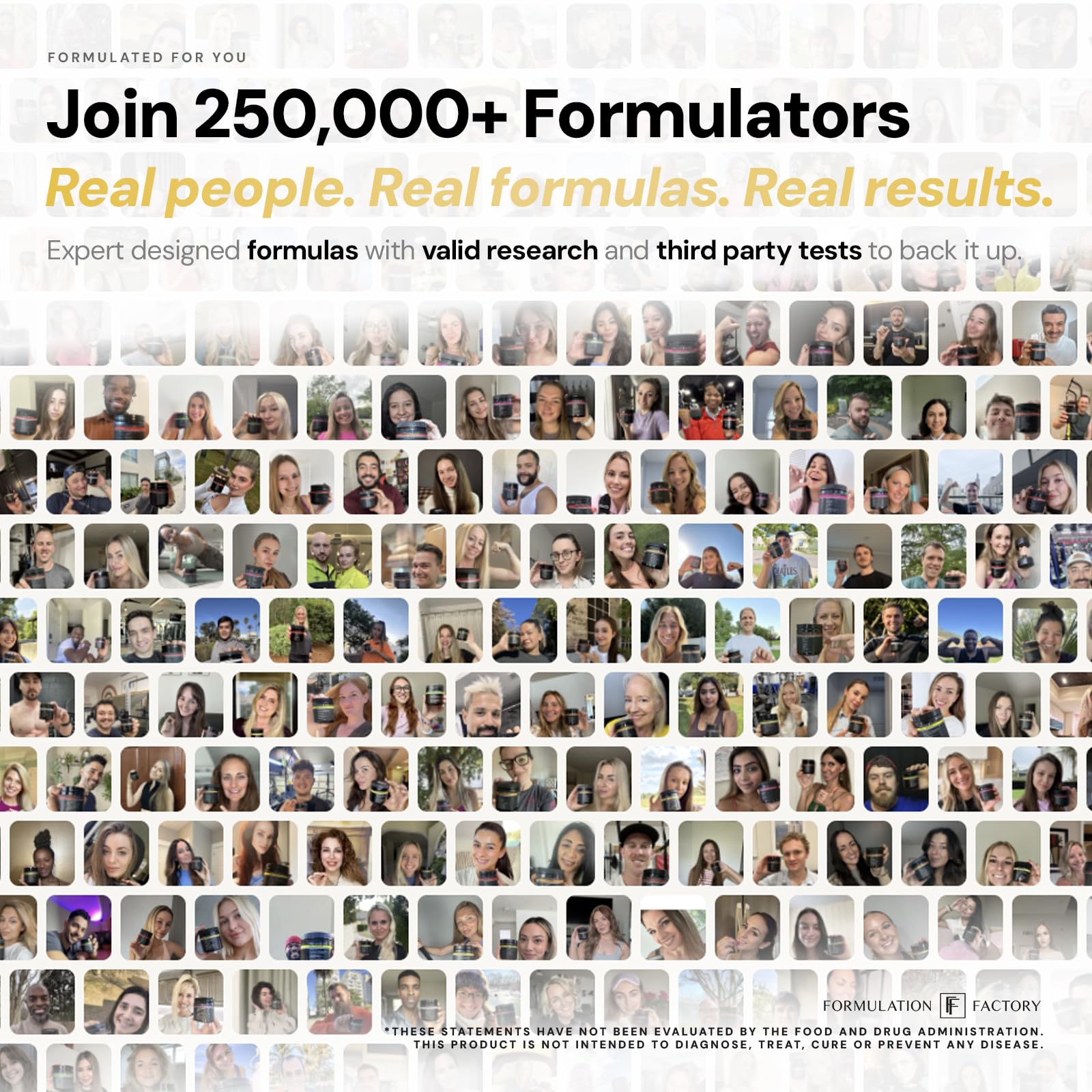 Formulation Factory primer plano de la textura de la cápsula para calidad
