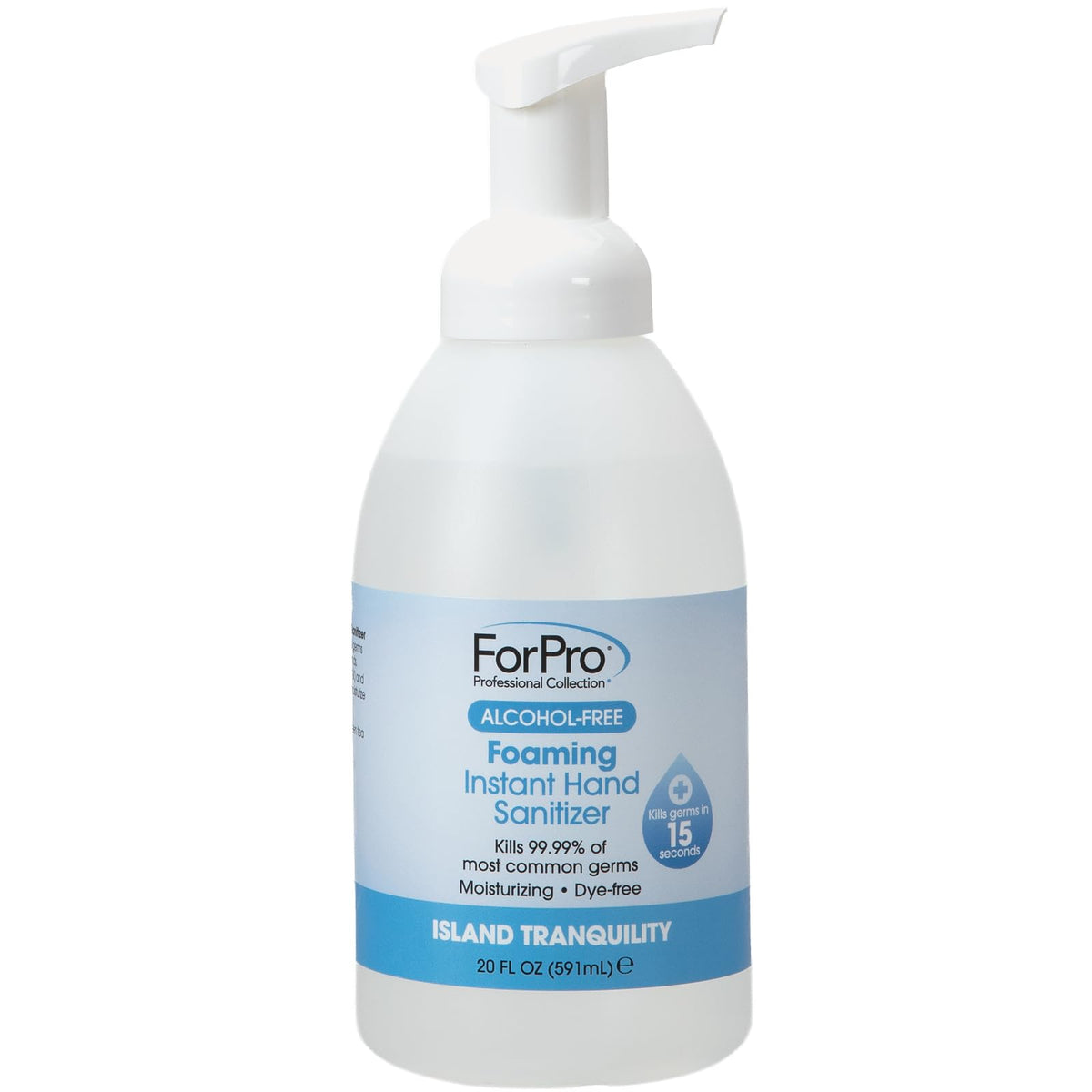 ForPro envase frontal Island Tranquility mostrando tamaño y diseño
