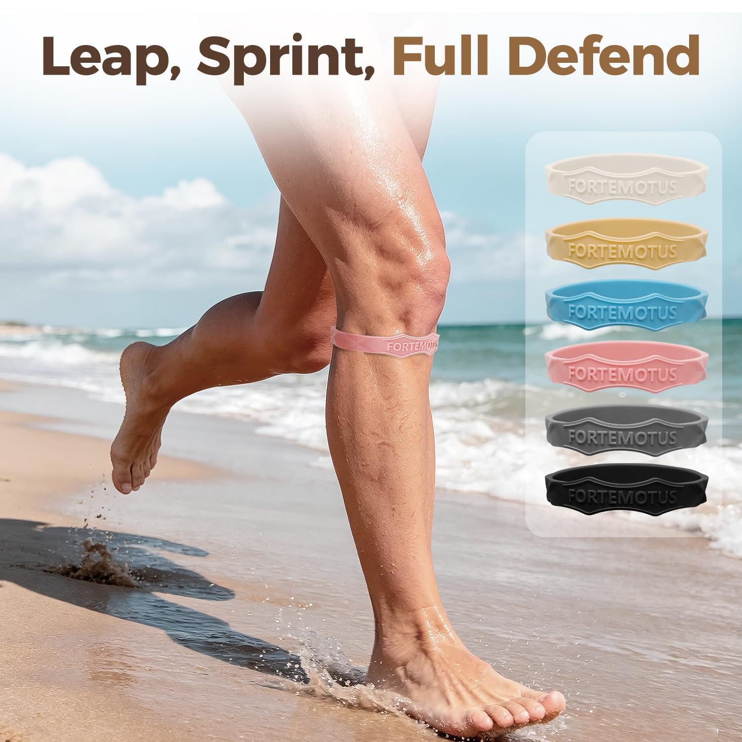 FORTEMOTUS banda durante entrenamiento de balonmano para soporte en saltos y aterrizajes