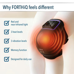 FORTHiQ luz roja dual del Pro+ encendida para terapia localizada