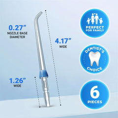 FORTIVO boquilla encajada en base Waterpik, compatibilidad segura