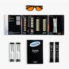 Fount Flykitt packaging frontal mostrando el kit completo y beneficios