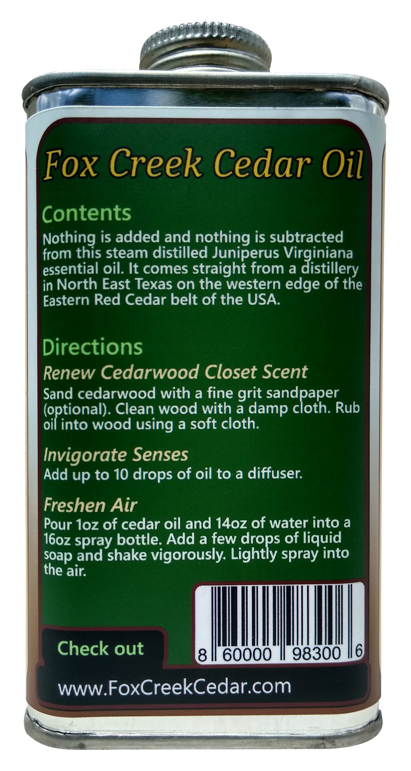 Fox Creek Naturals detalle del aceite color y textura para formulaciones