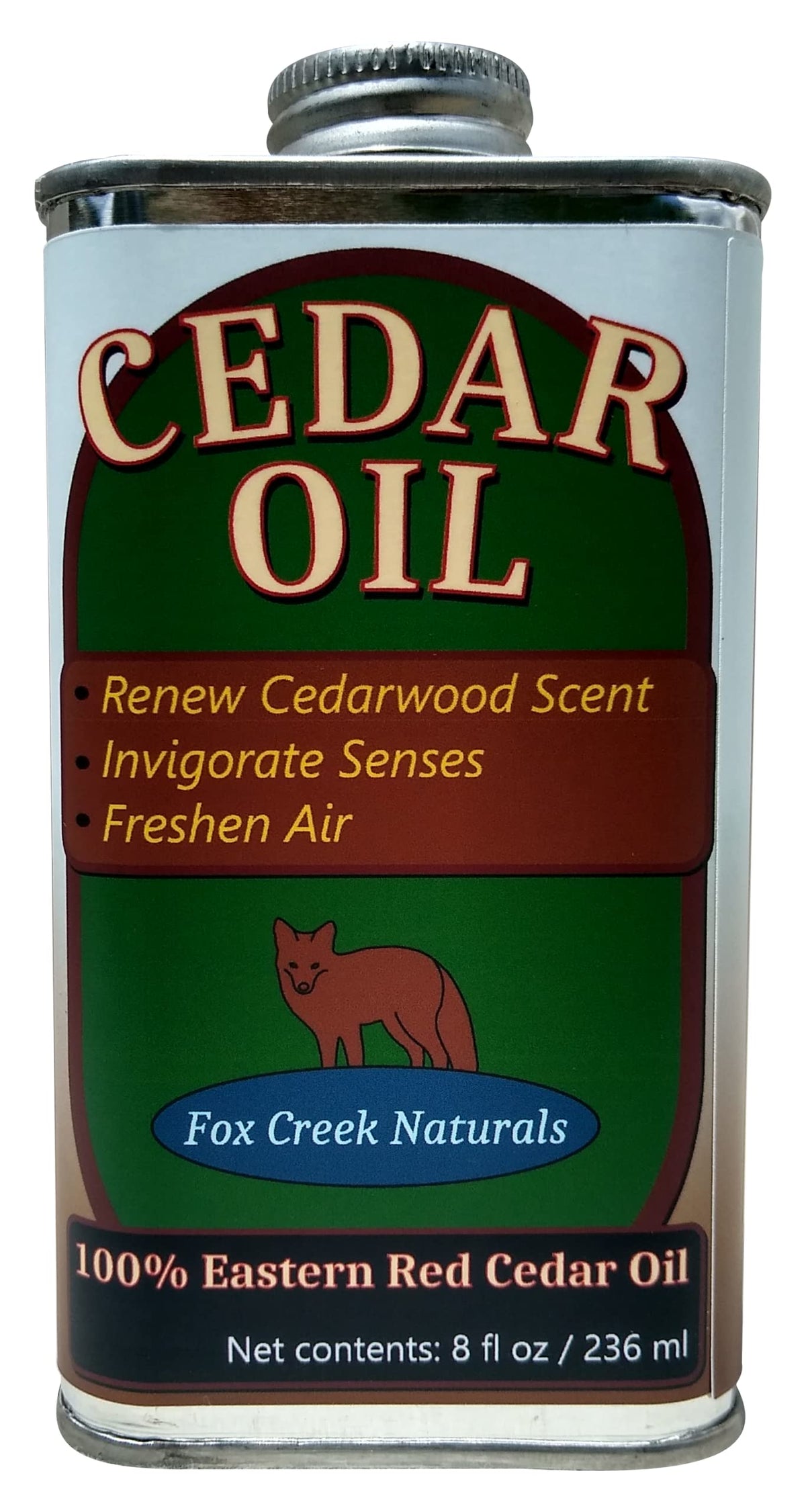 Fox Creek Naturals envase frontal 8oz mostrando etiqueta clara y pureza