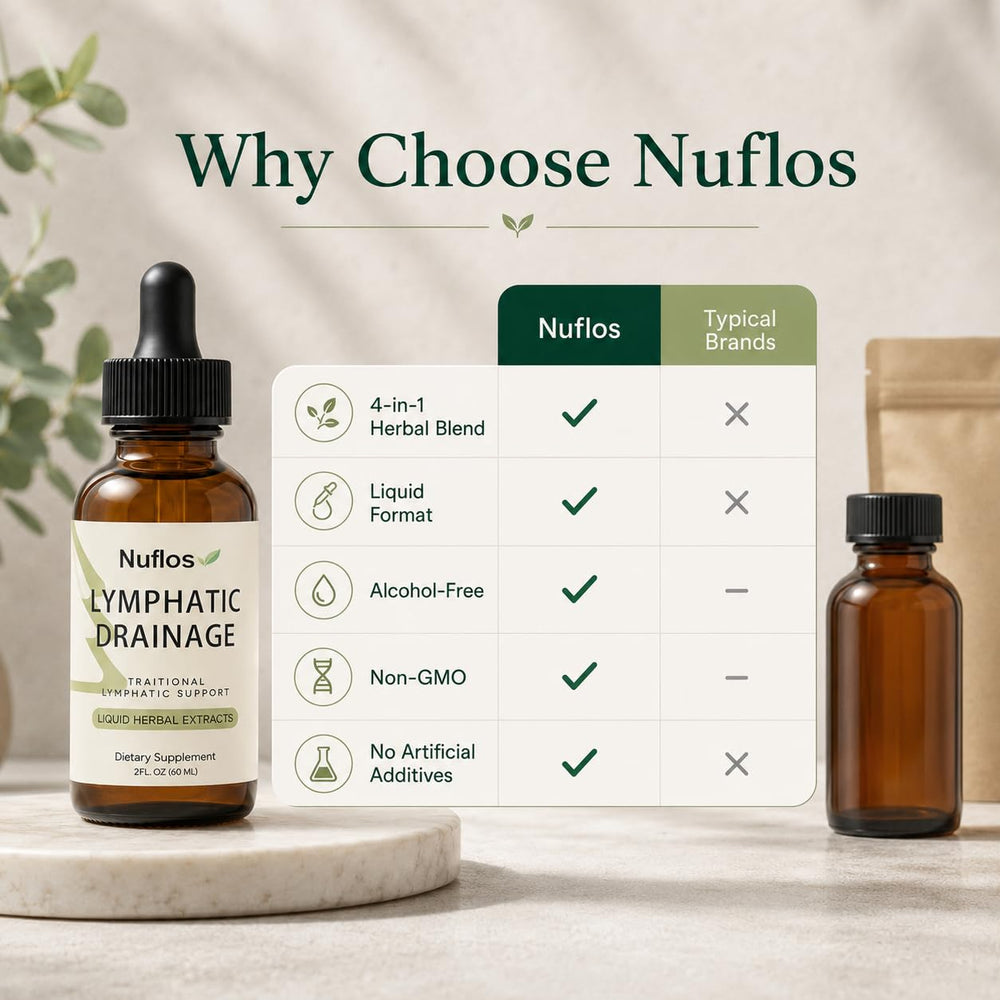 FQMUEV Nuflos ingredientes secos (trébol rojo y corteza), transparencia de origen