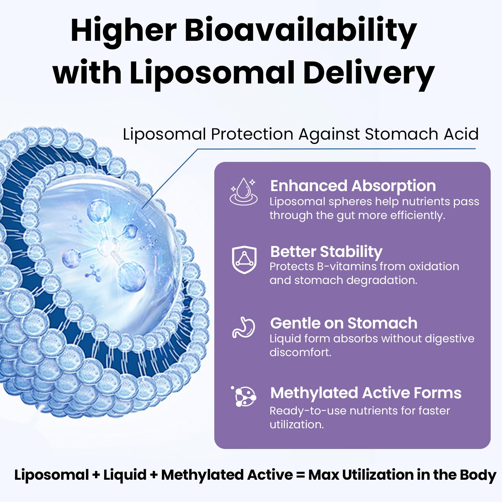 Franguly etiqueta en primer plano con información de vitaminas B y formas activas, clara y legible