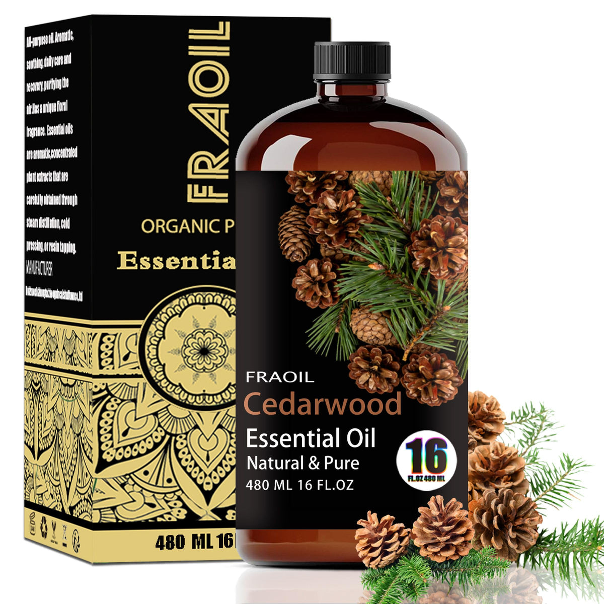 FRAOIL frasco frontal de aceite de cedro protege aroma