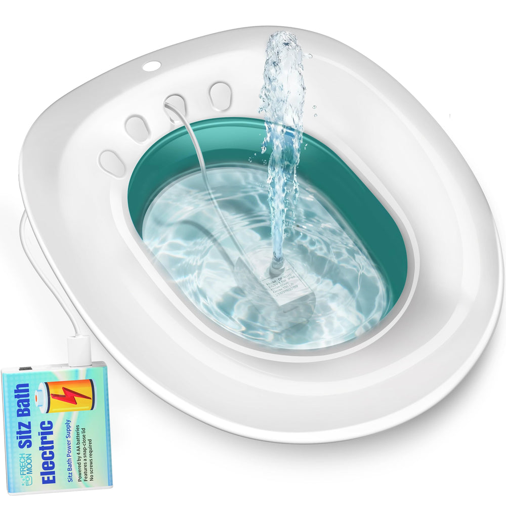 FRECHMOON asiento sitz bath frontal mostrando el color verde bosque y estabilidad