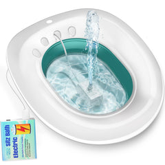 FRECHMOON asiento sitz bath frontal mostrando el color verde bosque y estabilidad