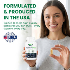 Free Life Labs empaque con sello GMP que transmite control de calidad