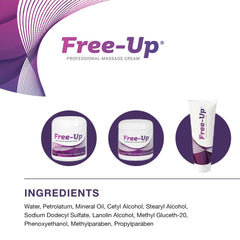 Free-Up en aplicación durante masaje profesional mejora maniobra