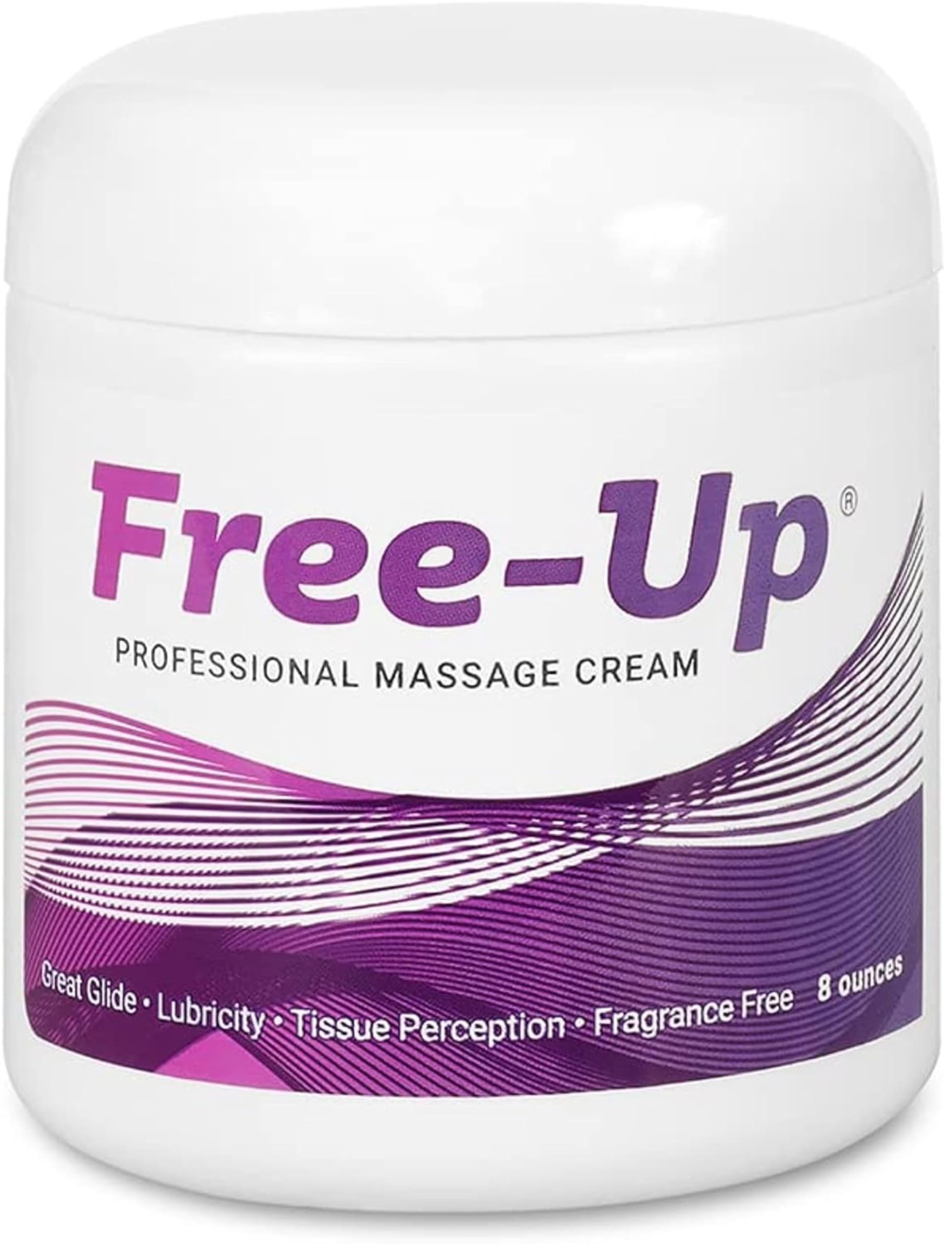 Free‑Up tarro 8 oz frontal mostrando envase profesional y uso clínico