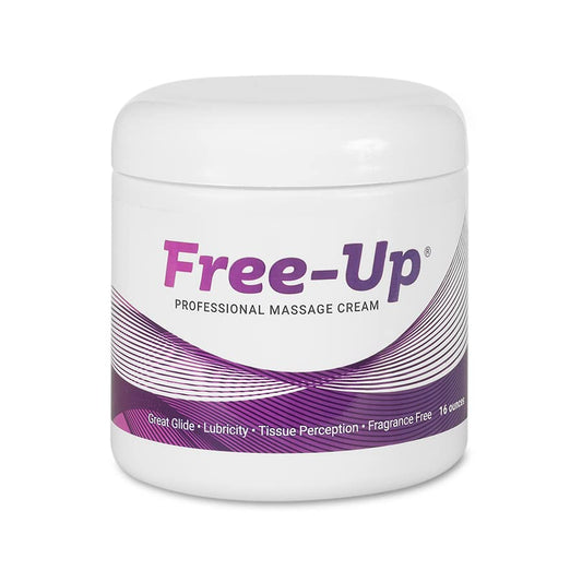 Free-Up tarro frente mostrando envase profesional y uso en clínica