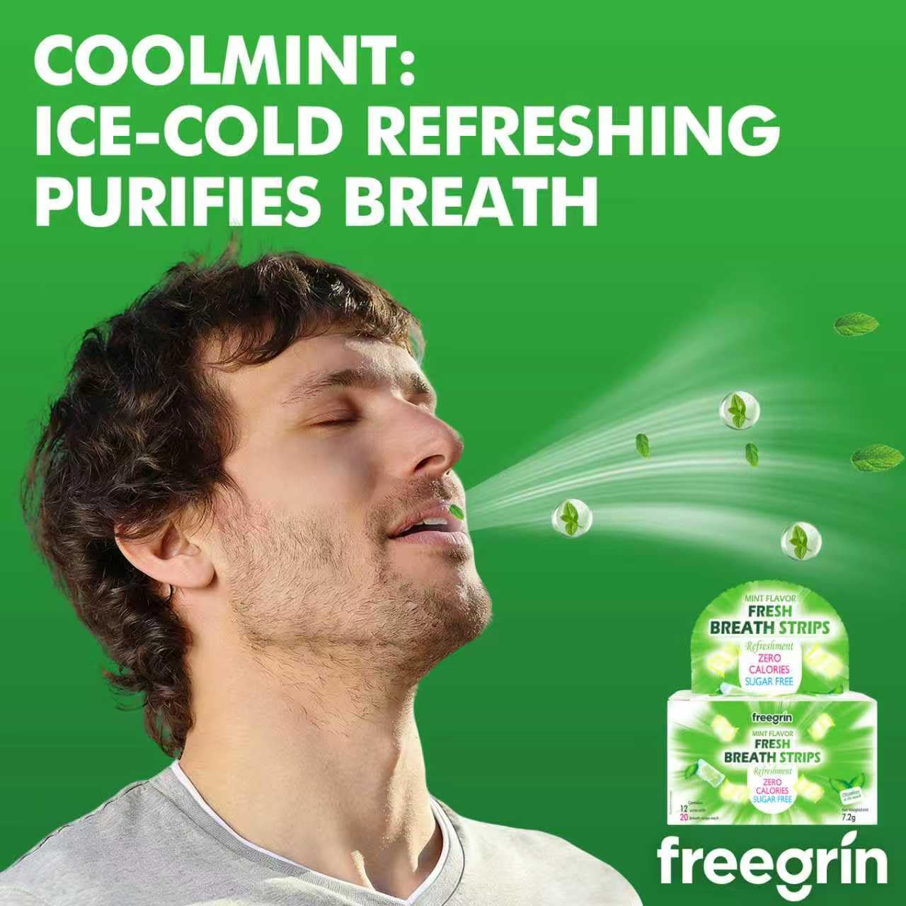 FREEGRIN tira en mano para comparar tamaño y llevarla fácilmente en el bolsillo