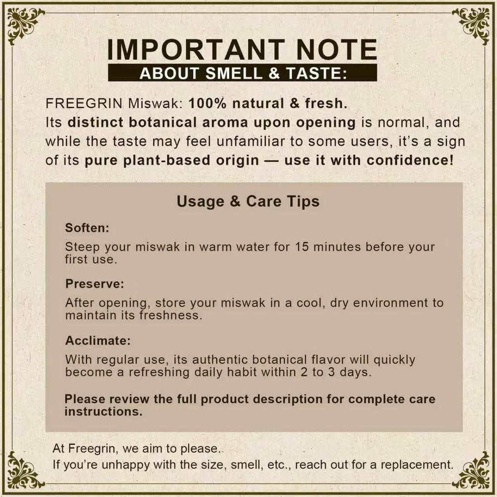 FREEGRIN primer plano de la textura de la varita mostrando fibras limpias