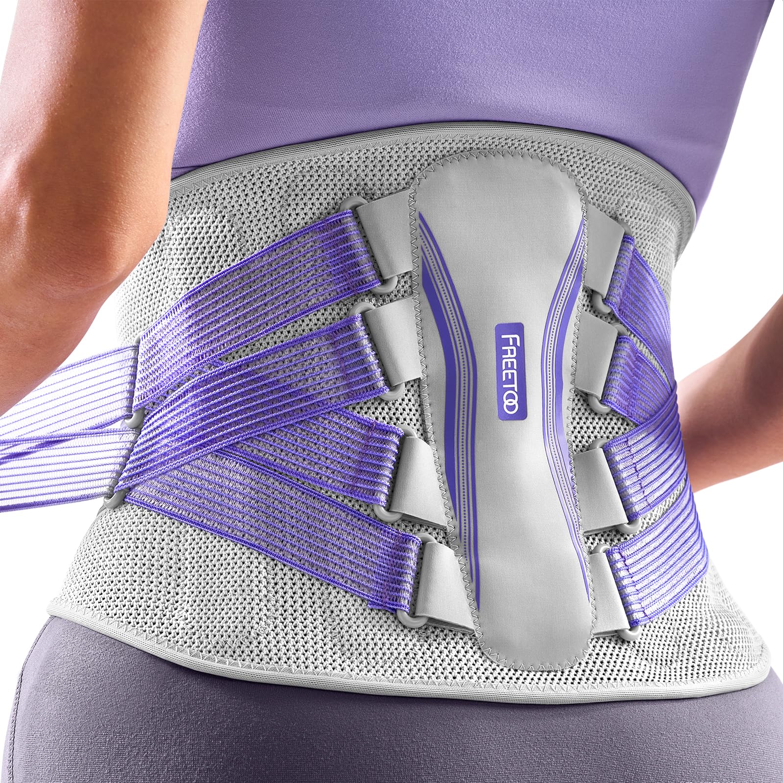 FREETOO vista frontal del soporte lumbar, sujeción cómoda inmediata