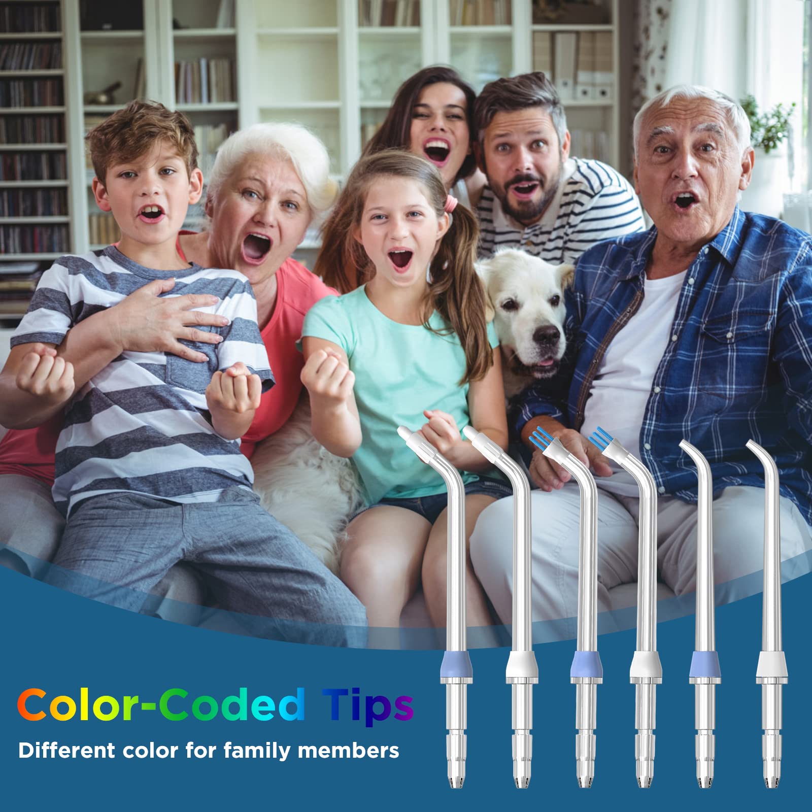 FreFeel puntas codificadas por colores, identificación familiar fácil