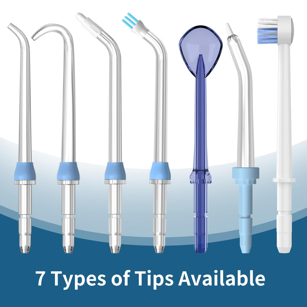FreFeel familia usando Waterpik con puntas codificadas, higiene compartida