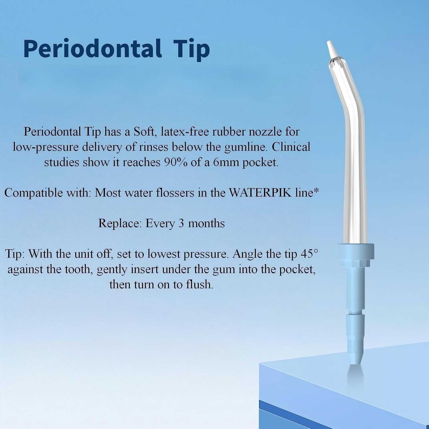 FreFeel primer plano de punta Classic Jet, para limpieza interdental eficaz