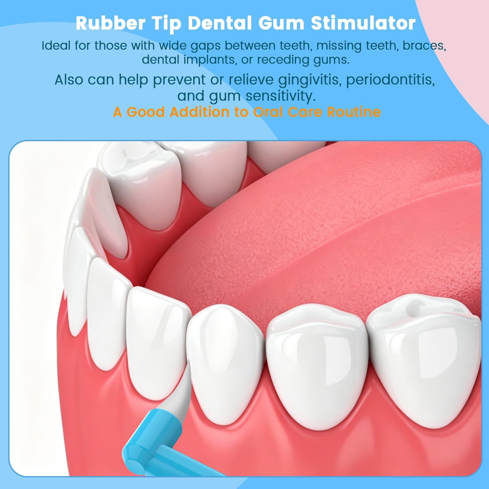 Fregum uso interdental mostrando acceso a espacios difíciles y limpieza mejorada