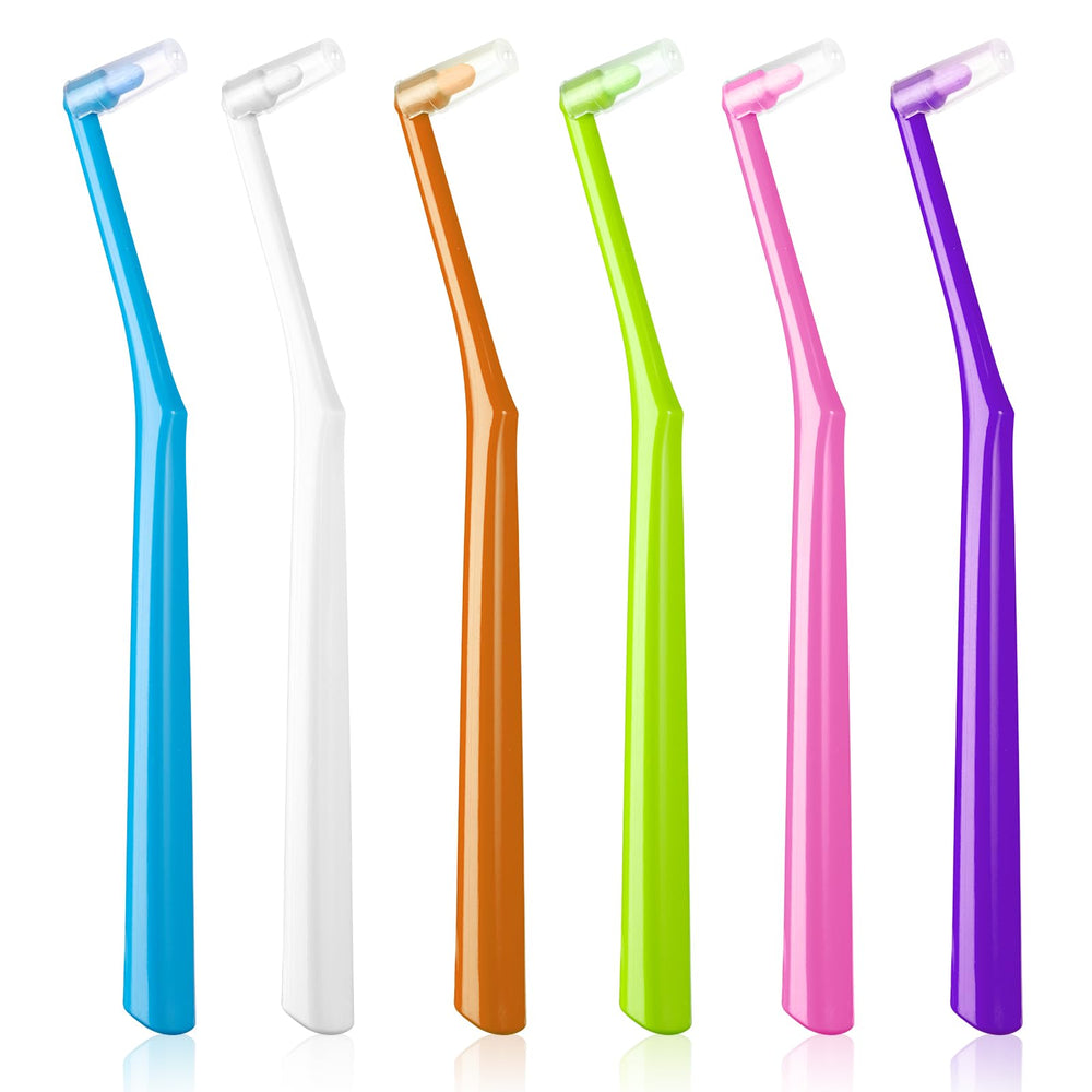 Fregum empaque delantero con seis cepillos coloridos, práctico para viajar