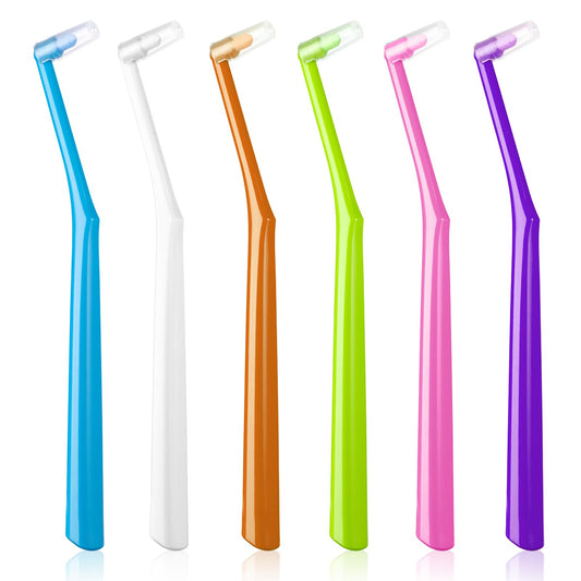 Fregum empaque delantero con seis cepillos coloridos, práctico para viajar