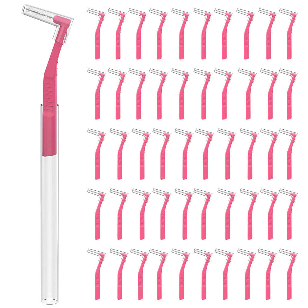 Fremouth pack frontal de 50 cepillos interdentales para limpieza precisa