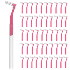 Fremouth pack frontal de 50 cepillos interdentales para limpieza precisa