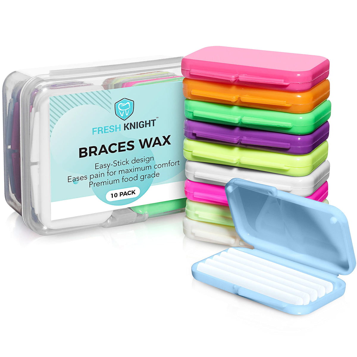 Fresh Knight paquete frontal mostrando 10 estuches para comodidad inmediata