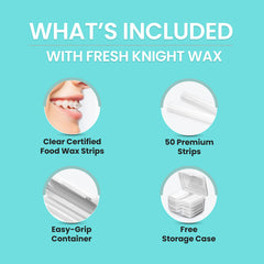 Fresh Knight primer plano de una tira de cera mostrando textura maleable