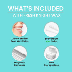 FRESH KNIGHT tira de cera en primer plano, textura flexible para adaptar