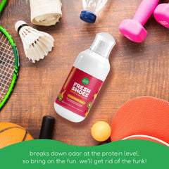 Fresh Monster aplicación dentro de un zapato infantil para eliminar olores y refrescar