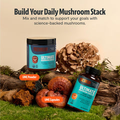 FreshCap Mushrooms frasco en mesa de desayuno, integración en la rutina diaria