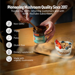 FreshCap Mushrooms comparativa de tamaño del frasco para expectativas