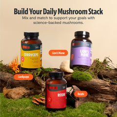 FreshCap Mushrooms cápsula tomada por la mañana con agua, vitalidad