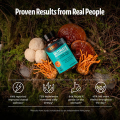FreshCap Mushrooms detalle de etiqueta con certificaciones orgánicas visibles