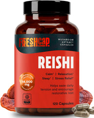 FreshCap frasco frontal mostrando la presentación orgánica y beneficio de pureza