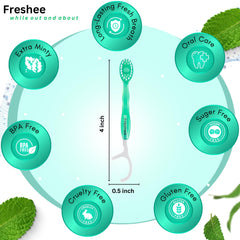Freshee cerdas suaves en primer plano que limpian sin generar mucha espuma