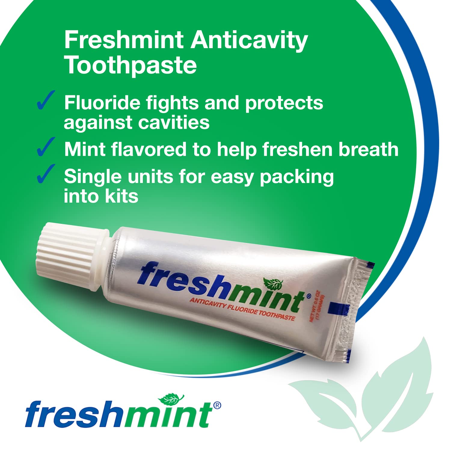FRESHMINT textura cremosa de la pasta, apariencia blanca y suave