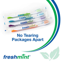 FRESHMINT primer plano de cerdas de nailon suaves y duraderas