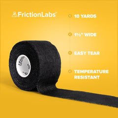 Friction Labs etiqueta informativa con instrucciones y beneficios visibles