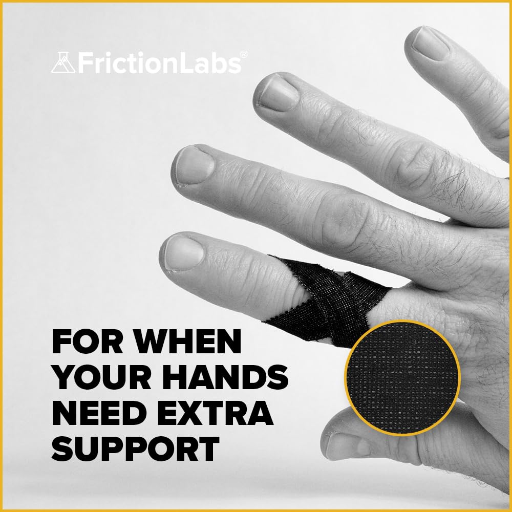 Friction Labs uso en escalada con dedo vendado mejorando seguridad en agarres