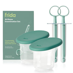 Frida Fertility empaque frontal mostrando el kit y beneficios de privacidad