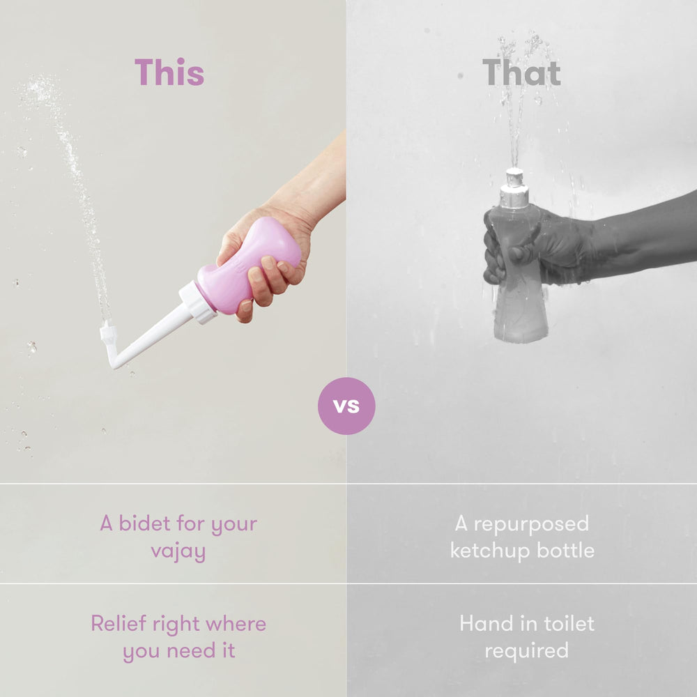 Frida Mom comparación de tamaño en mano mostrando portabilidad y capacidad