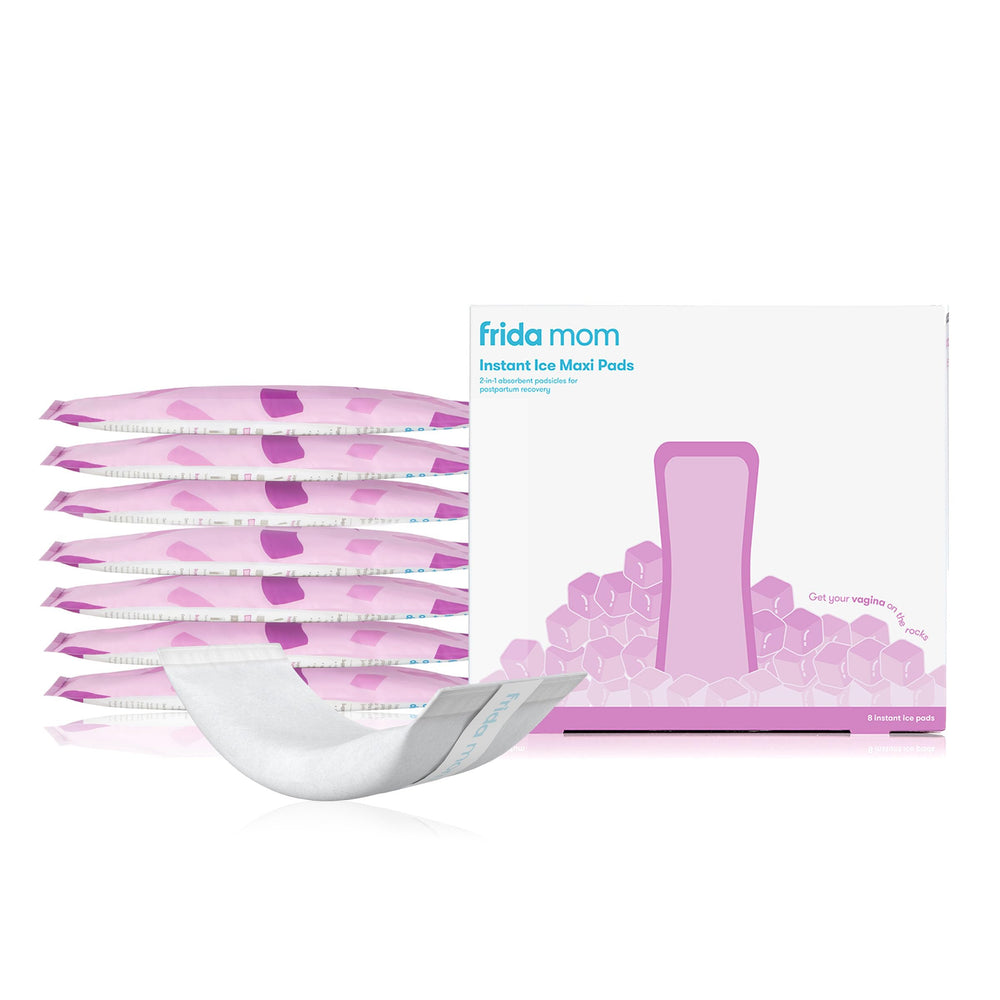 Frida Mom compresa maxi vista frontal con cobertura total y confort