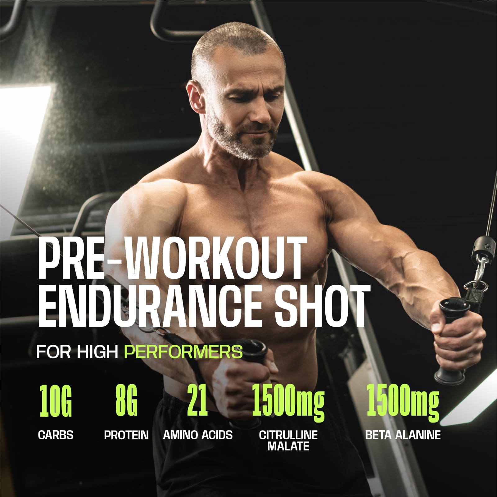 Frog Fuel shot de proteína comparado con moneda para referencia de tamaño